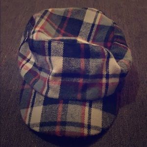 Red plaid hat